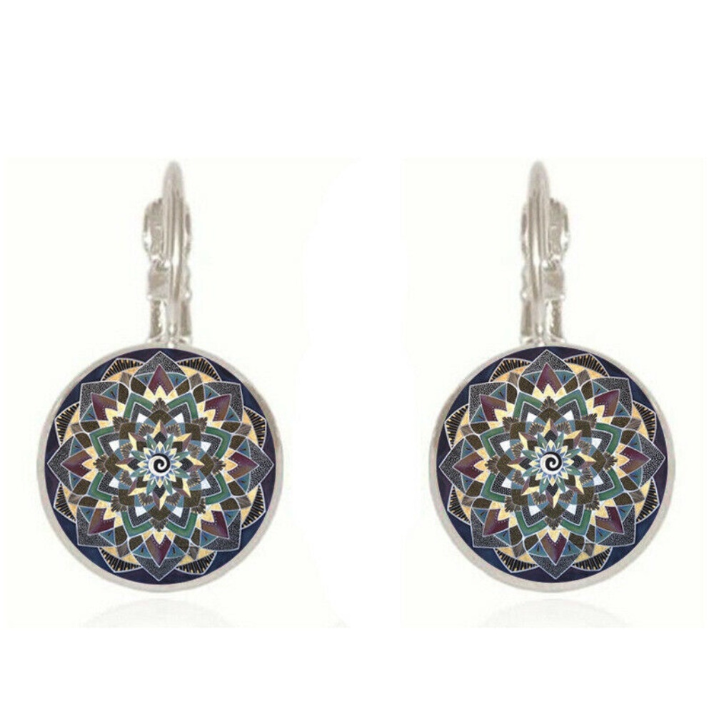 ➰Handmade Mandala  Earrings